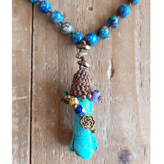 Semiprecious stones necklace 1003370