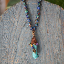 Semiprecious stones necklace 1003370