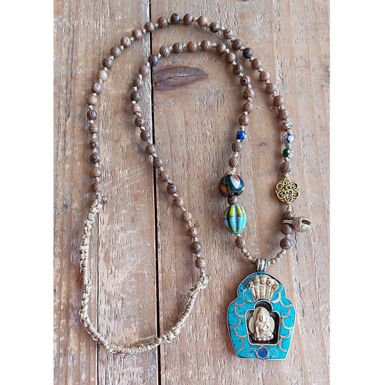 Nepalese Buddha pendant necklace 1003372