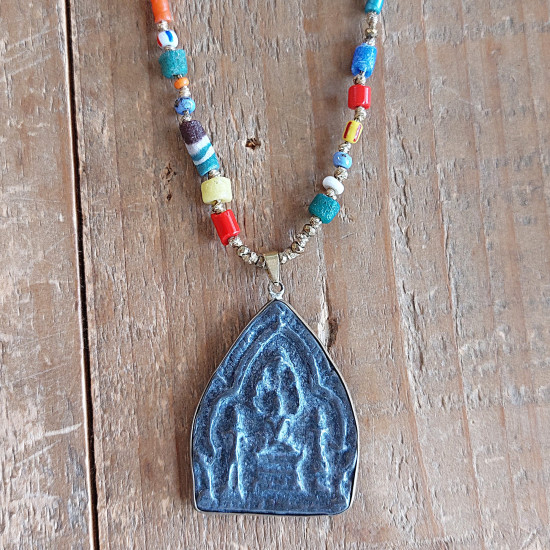 Thai amulet pendant necklace 1003376
