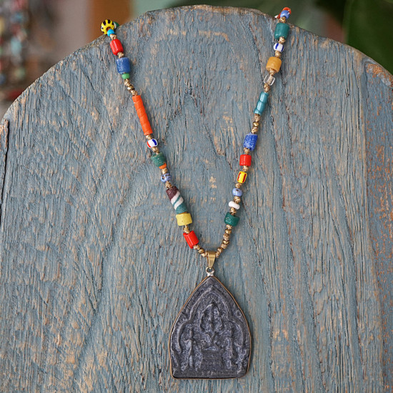 Thai amulet pendant necklace 1003376