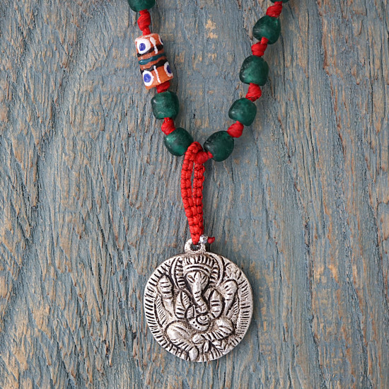 Nepalese Ganesh pendant necklace 1003377