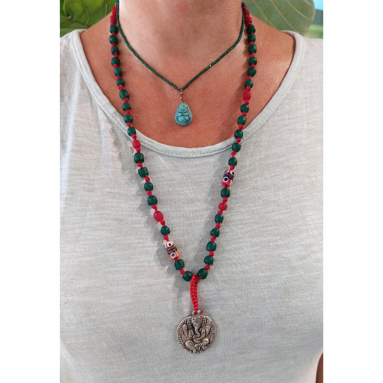 Nepalese Ganesh pendant necklace 1003377