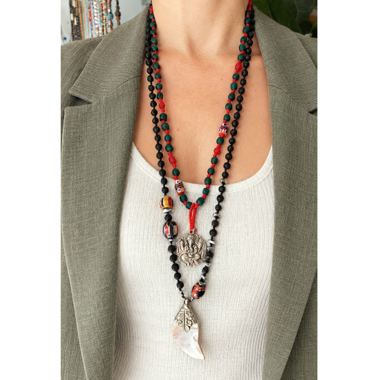 Tibetan pendant necklace 1003378