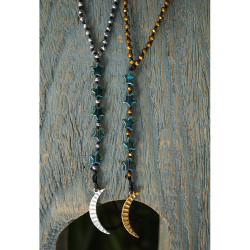 Moon and stars necklace 1003381