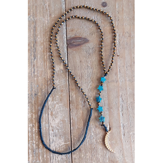 Moon and stars necklace 1003381