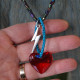Red heart necklace 1003388