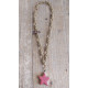 Stainless steel star pendant necklace 1003391